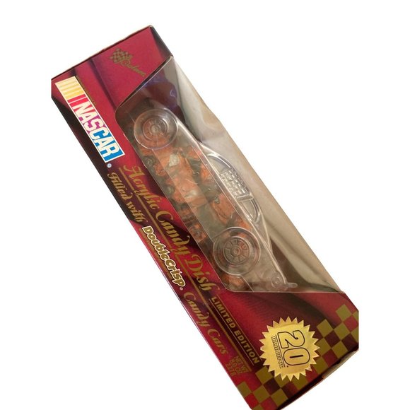 NASCAR Candy Dish 2001 Home Depot Tony Stewart #20 Acrylic w/ Candy Original Box - Picture 3 of 11